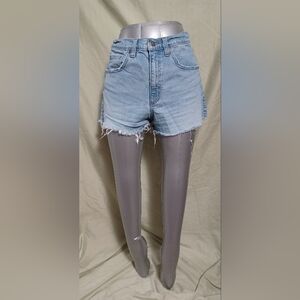 Universal Thread 90s Cut Off Light Blue Frayed Hem Denim Shorts